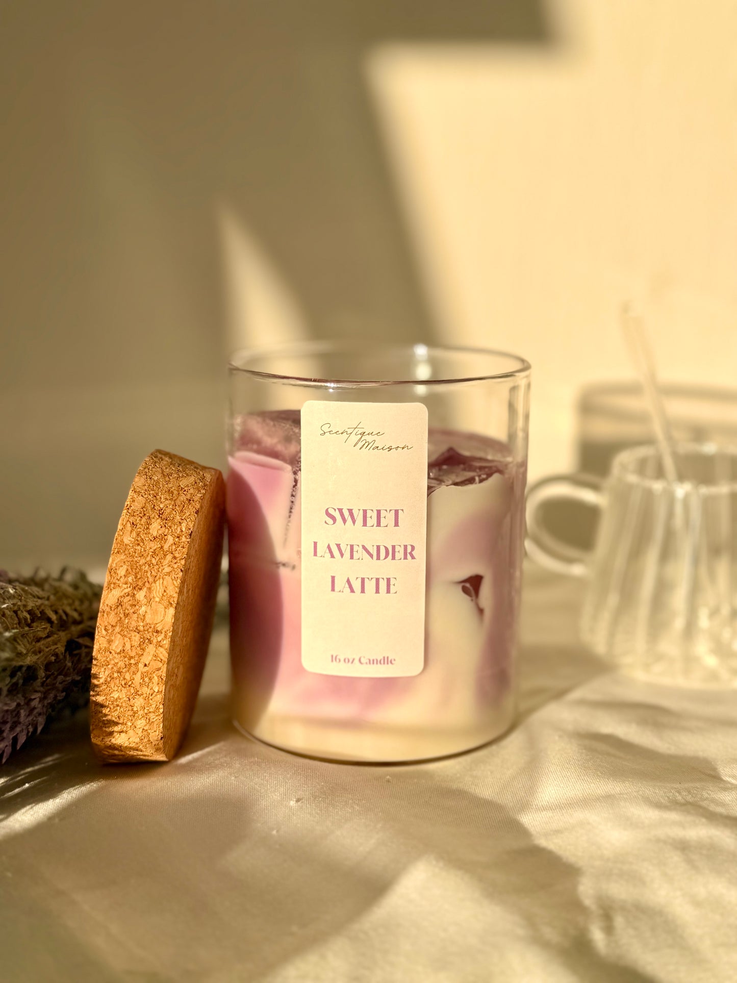 Lavender Latte Candle Soy Wax