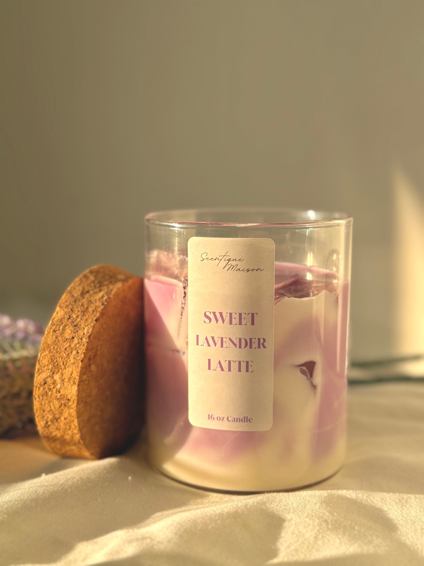 Lavender Latte Candle Soy Wax