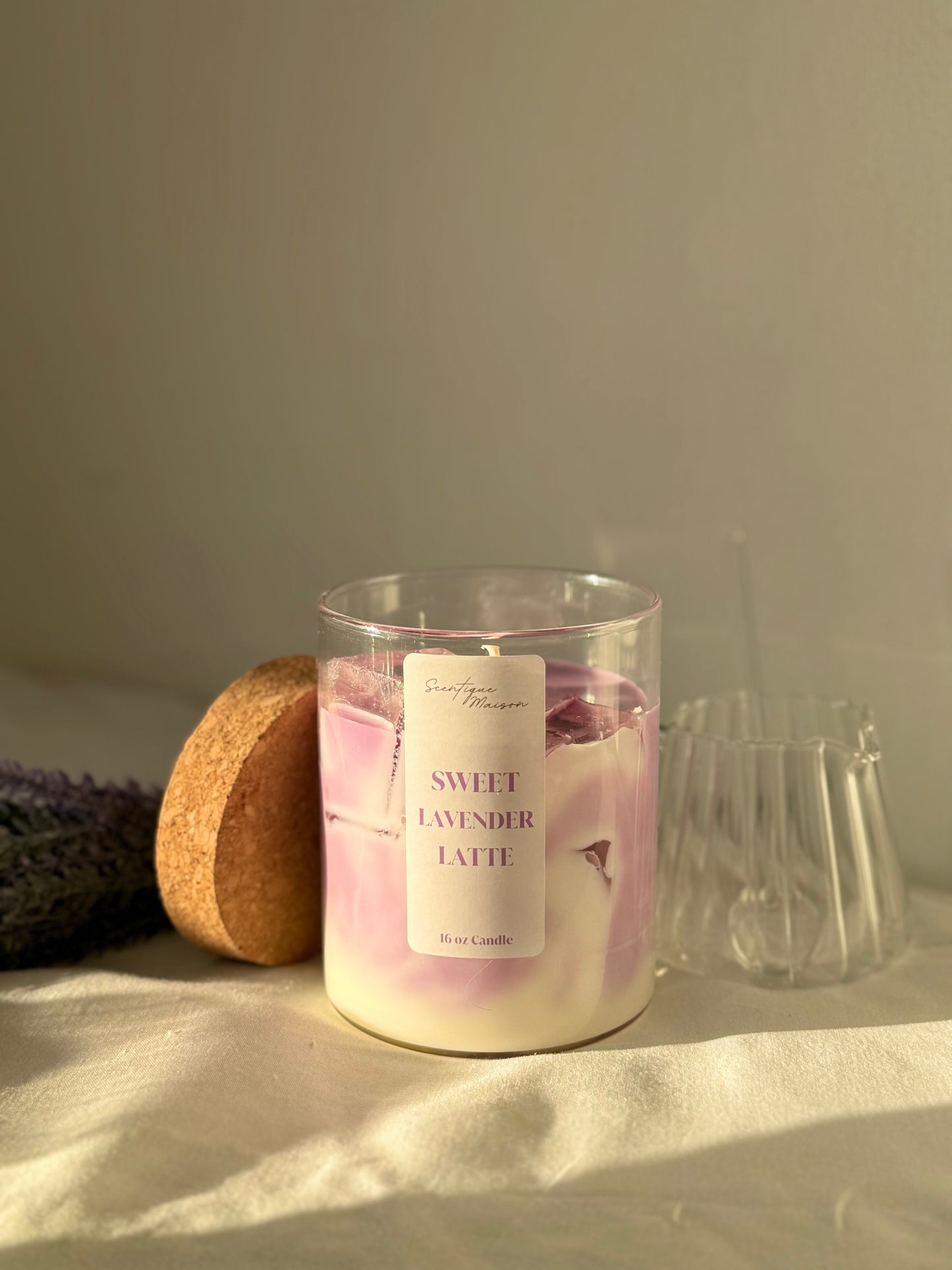 Lavender Latte Candle Soy Wax