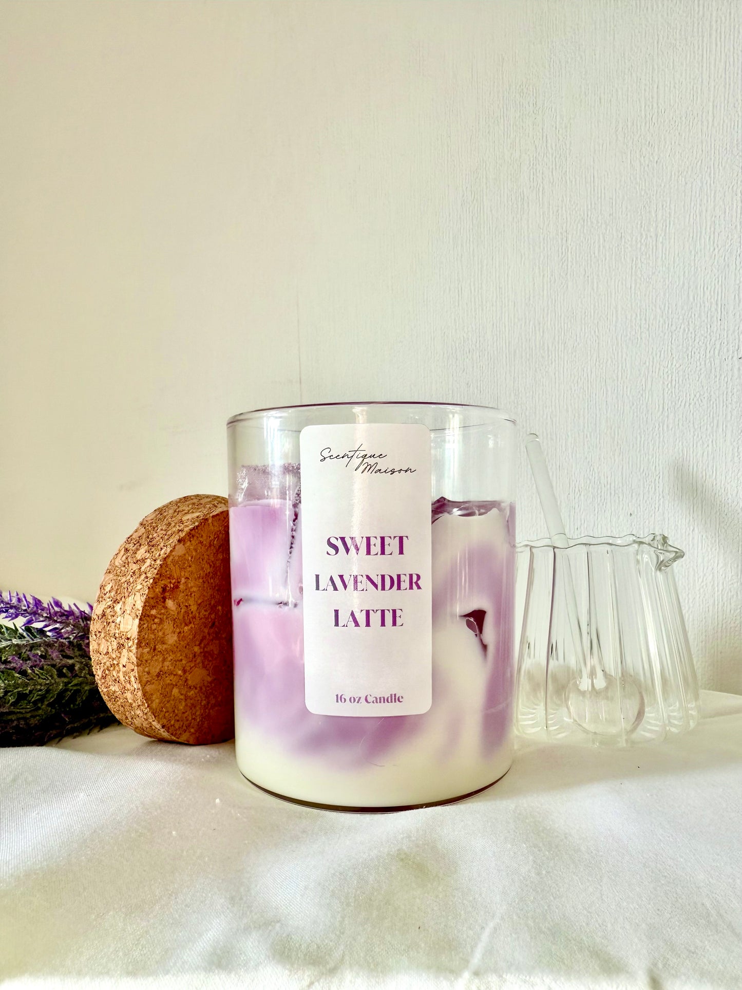 Lavender Latte Candle Soy Wax