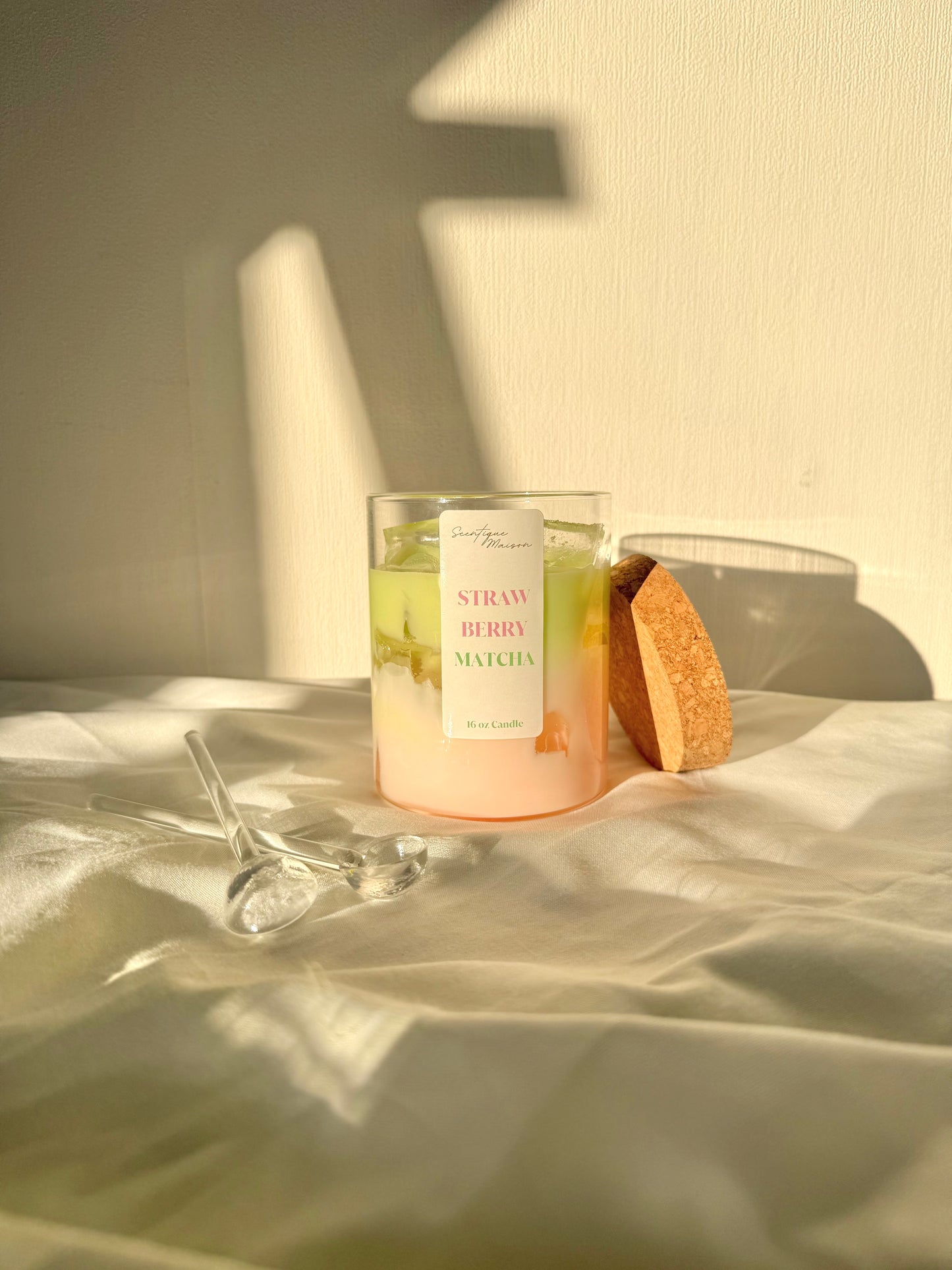 Strawberry Matcha Latte Soy Candle