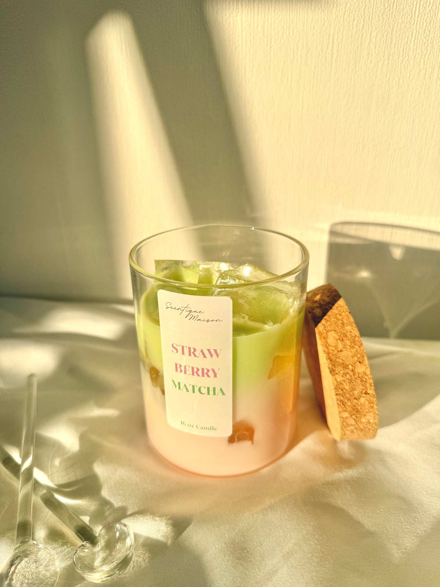 Strawberry Matcha Latte Soy Candle