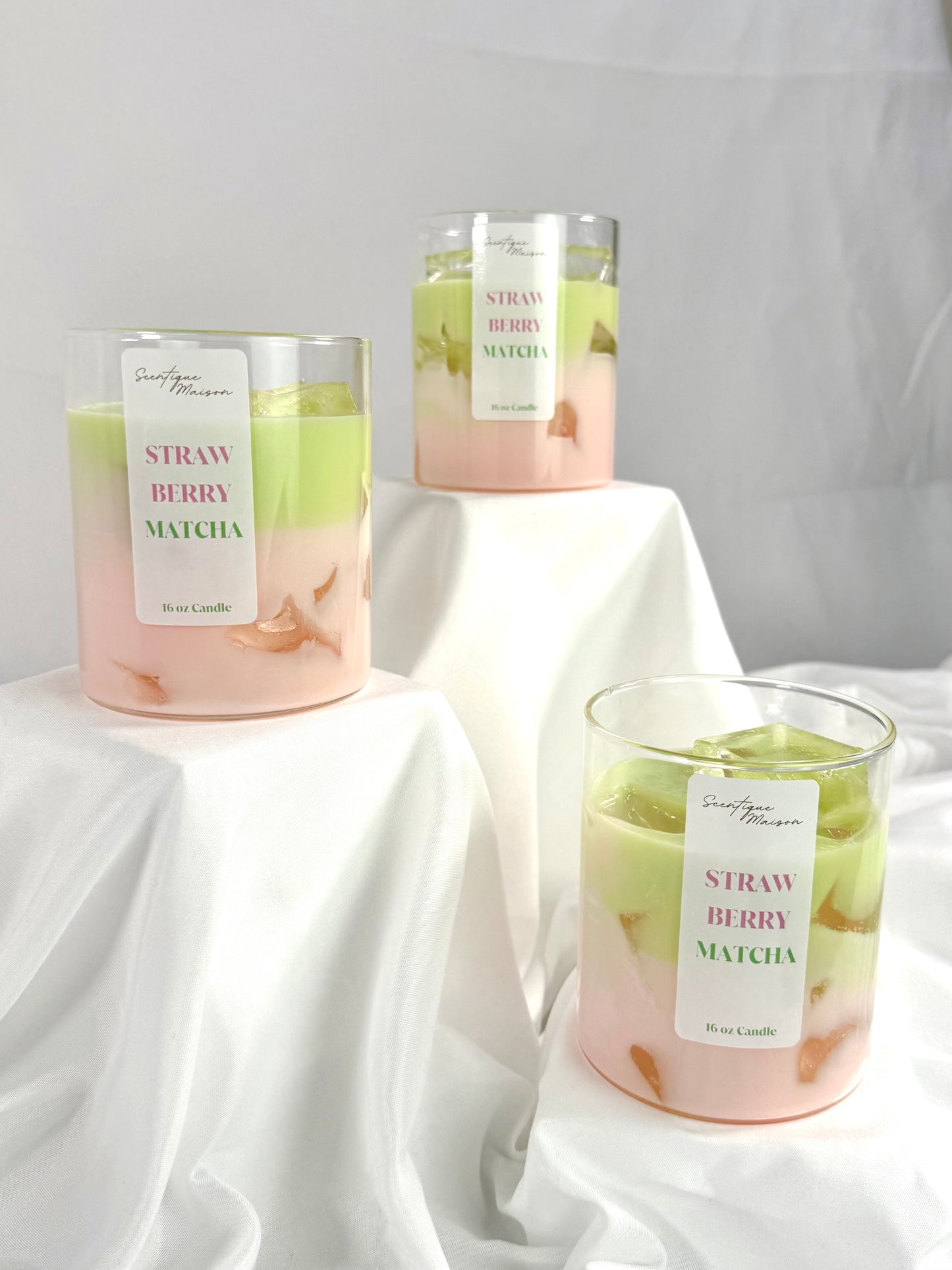 Strawberry Matcha Latte Soy Candle