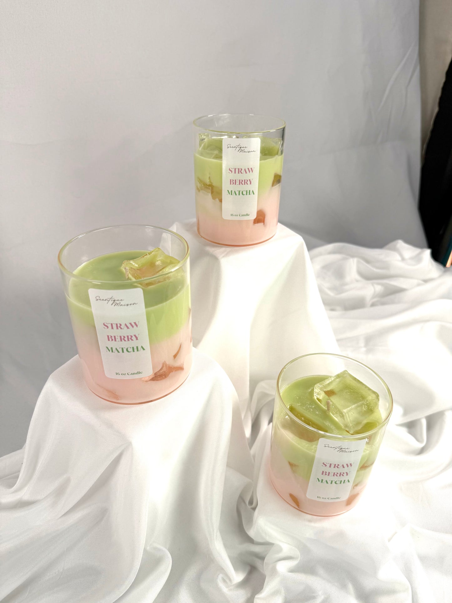 Strawberry Matcha Latte Soy Candle